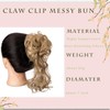 Claw Clip Messy Bun Hair Piece Tousled Updo Hair Buns