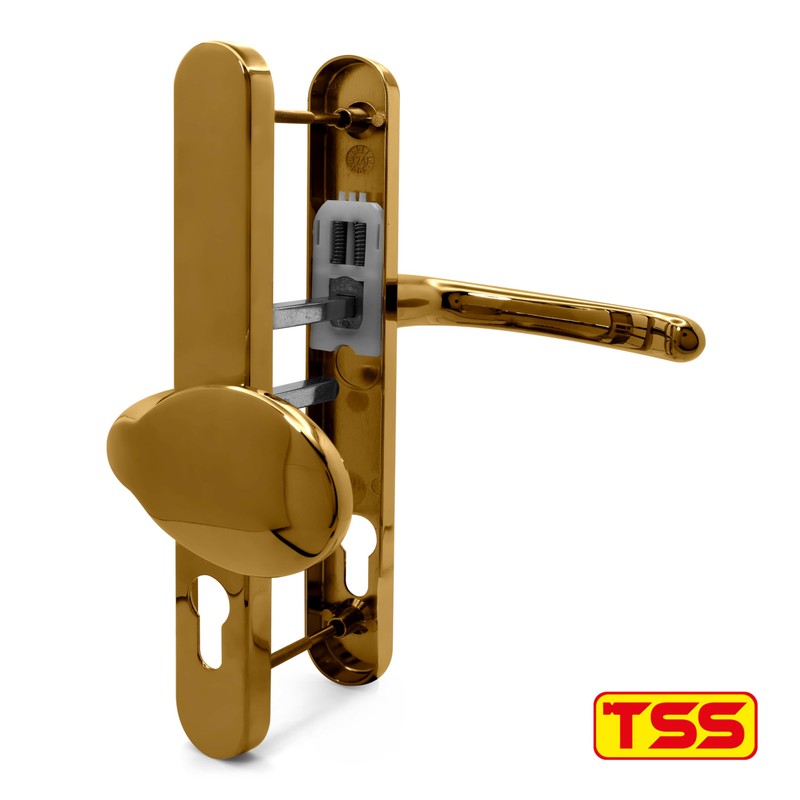 TSS UPVC Door Handle Pair Set with Offset Lever and