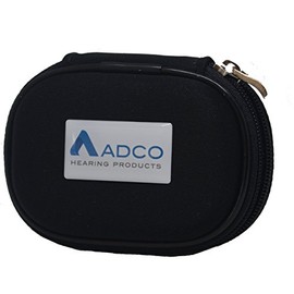 Black Zippered Hearing Aid Case