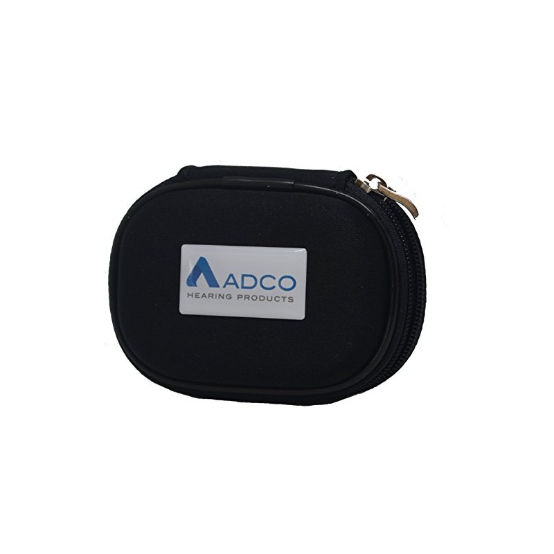 Black Zippered Hearing Aid Case