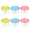 Shirene Small Food Containers with Lids,6 Pcs 150ml Food Containers