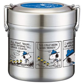 Skate STLB1 Insulated Stainless Steel Rice Bowl Lunch Box, 20.3 fl oz (600 ml), Snoopy