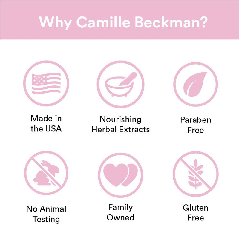 Camille Beckman Glycerine Rosewater Scented Glycerine Bar Soap for Hands,