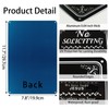 SPEPLA Funny No Soliciting Sign for House Front Door, Metal