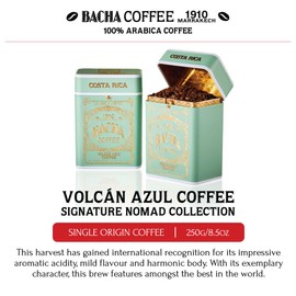 Bacha Coffee | Volcán Azul Single Origin Signature Nomad Collection, 100% Arabica Whole Beans, Medium Roast, 250g