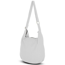 YOUR COZY Sling Purse Hippie Bags For Women Crossbody Bag Thai Top Handmade Shoulder Bag with Adjustable Strap Black (Off-White)