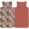 K Collection Winter Patchwork Duvet Cover - Christmas Patchwork Design