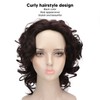Men Short Black Wigs Soft Texture Breathable Adjust Net Firmly