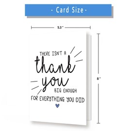 Asmallgf Funny Thank You Card for Boss Teacher, Cute Thankful Gifts for Doctor Nurse, Coworker Goodbye Cards