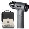 Cordless Electric Screwdriver, 3.7V Power Rechargeable Repair Tool Set with