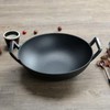 Firequasar Cast Iron Wok (Wok with Lid 12 inch)