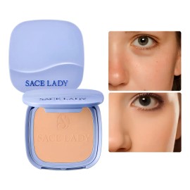 Sace Lady Base De Maquillaje Polvo Compacto Fijador Matte Spf 30 PA+++, Resistente al Agua, Larga Duración, Control de Grasa – Tono C04 Bronceado Medi