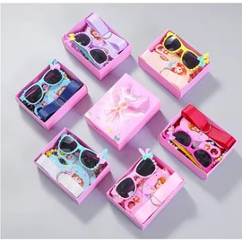 Tracy & Herry Cute Princess Hair Clips Gift Set 28pcs Hairgrips Including Sunglasses Comb Necklace Accessories for Girls (Purple)