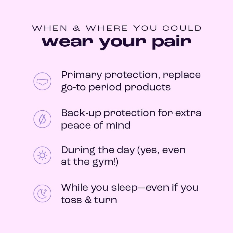 Bambody Absorbent Hipster, 5th Gen - Large, 3 Pack, Black