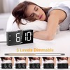 LED Wecker Digital mit Großen Zahlen, Digitaluhr mit Dual Alarm,