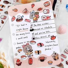 Lemsoda Diary Stickers, Set of 4, Cute, Stylish, Daily Accessories, DIY, Handmade Stickers, Note Stickers, Diary, Calendar, Decorative Stickers