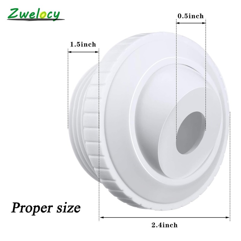 Zwelocy SP1419D Directional Flow Inlet Fitting – 3/4" Adjustable Hydrostream