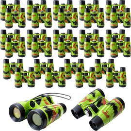 30 Pack Kids Binoculars Bulk Jungle Safari Binoculars Camouflage Binocular for Boys Girls Hunting Party Favors Explorers