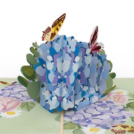 Lovepop Hydrangea Butterflies Pop-Up Card