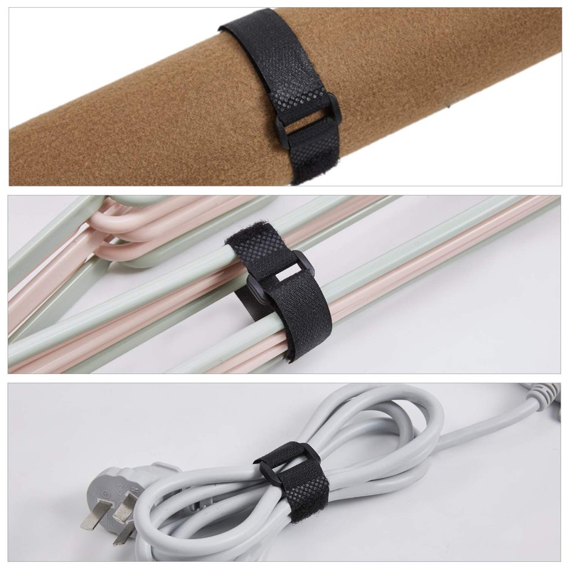 Honyear Pack of 25 Reusable Velcro Cable Ties, 3 Different