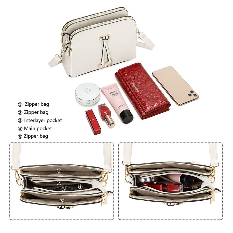 ELIOX - Women's Small Shoulder Bag - PU Leather Fixed