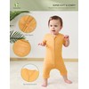 BambooBud Baby Boys Girls Rompers Unisex Jumpsuits Zippered Infant Sleep