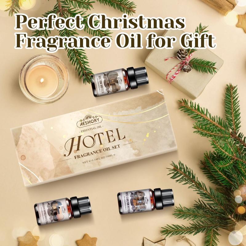 Hotel Diffuser Oils Gift Set - 6x10ML Luxury Fragrance Oil