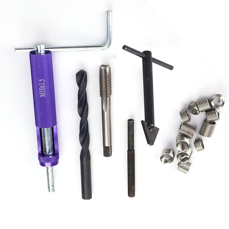 M10 x 1.25 Thread Repair Insert Kit 12PCS Screw Sleeve