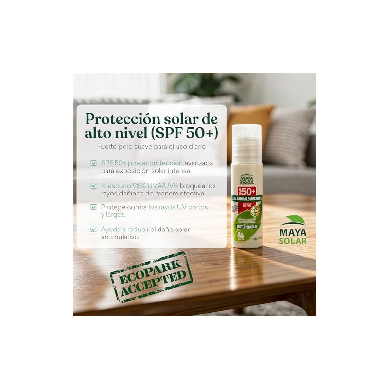 Maya Solar Bloqueador 100 Ingredientes Naturales Minerales Spf Viajes