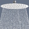 QWORK® 8-Inch Rainfall Shower Head, 360° Adjustable Shower Head, Round