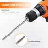 KENDO Hammer Drill Bits - Multi-Purpose 1/4" x 6" Rotary
