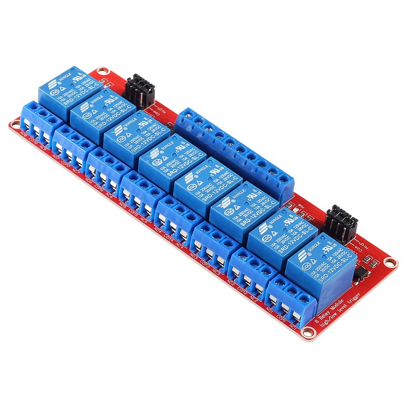 2Pcs 8 Channel 12V Relay Module High Low Level Trigger