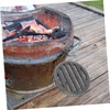 KOMBIUDA Fire Pit Grate for Indoor Outdoor Use Round Fire