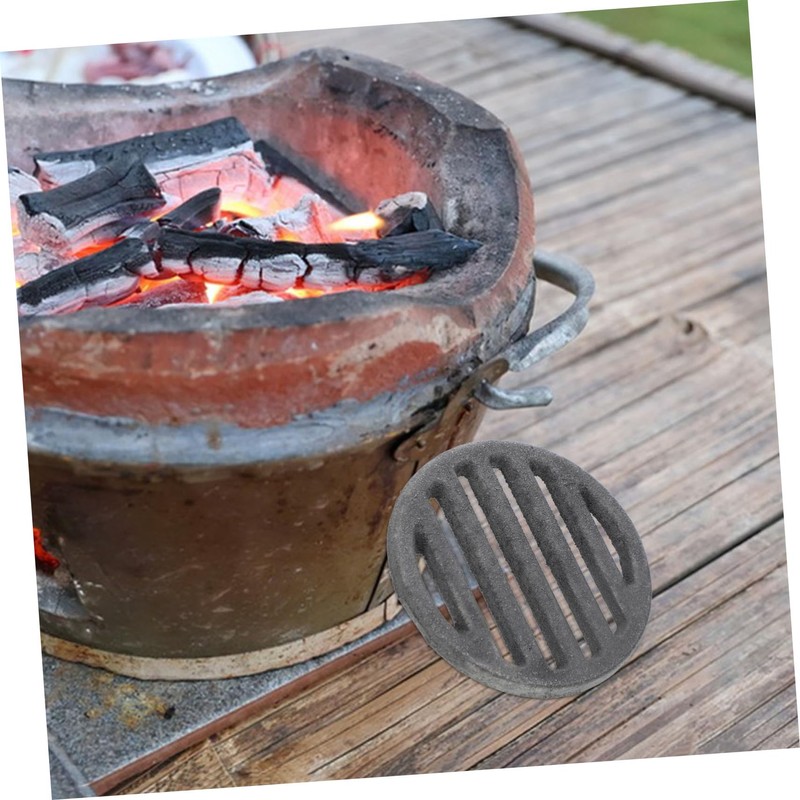 KOMBIUDA Fire Pit Grate for Indoor Outdoor Use Round Fire