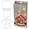 Birkmann 198319 Gingerbread House Cookie Cutter Set, 6 Pieces, Stainless