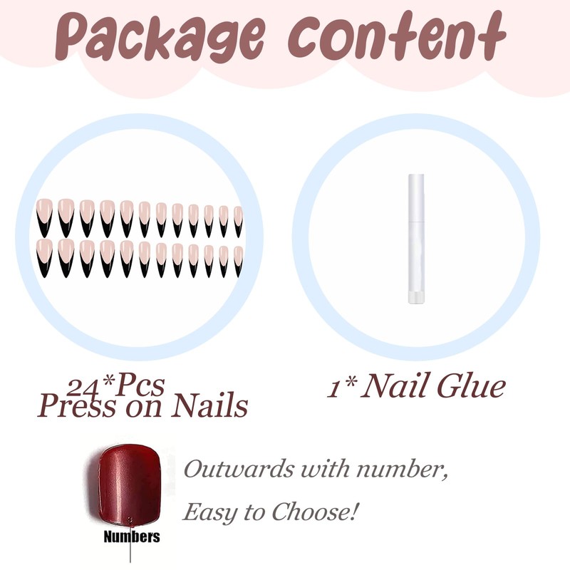 BABALAL Fake Nails BBCRJ3034