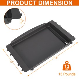 7658 Grill Griddle for Weber Spirit 200 300 Series Spirit II E210 E310 Series, Genesis Silver B C II 1000-5000 Grill, Replacement 7597 Parts for Weber Cast Iron Griddle Accessories