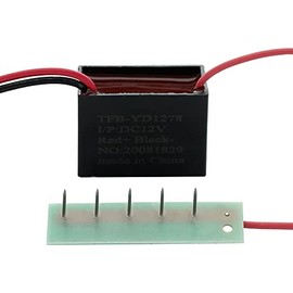 SHOPCORP Negative Ion Generator 12VDC – Plasma Ionizer Module with MicroPin Stainless Steel Needles for Static Applications, HVAC & Air Circulation Systems