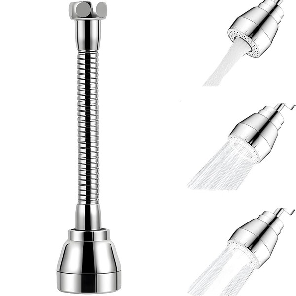 Yuiturt Faucet Extension 360° Rotatable for Kitchen, Hand Shower Sink,