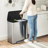 SONGMICS SONGMICS Kitchen Trash Can, 16 Gallons (2 x 8