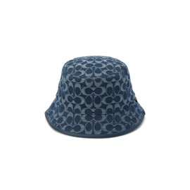 Coach Women's Signature C Denim Bucket HAT, XS/S