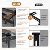Universal Bed Headboard Brackets, Adjustable Bed Base for Twin/King/Queen/Full Size