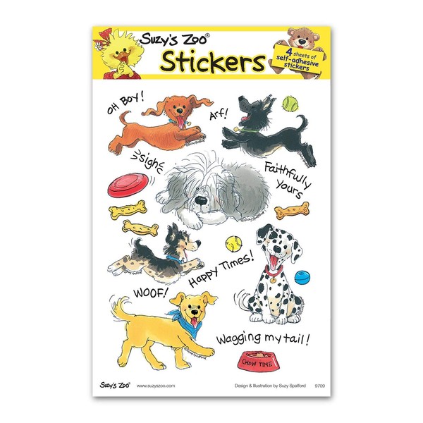Suzy's Zoo Dogs Multi Stickers (4-Pack) 10149