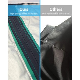 Trongle Rotary Washing Line Cover, 165 * 16 * 16CM Waterproof Rotary Airer Cover with Anti-rust Zip, Multipurpose Cover for Rotary Dryer or Parasol, Durable Weatherproof cover, Outdoor, Garden(Green)