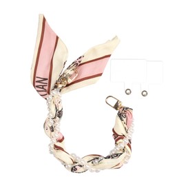 XODITO Pearl Phone Charms for Women Scarf Phone Wrist Strap Anti Dorp Cellphone Wristlet (Pink)