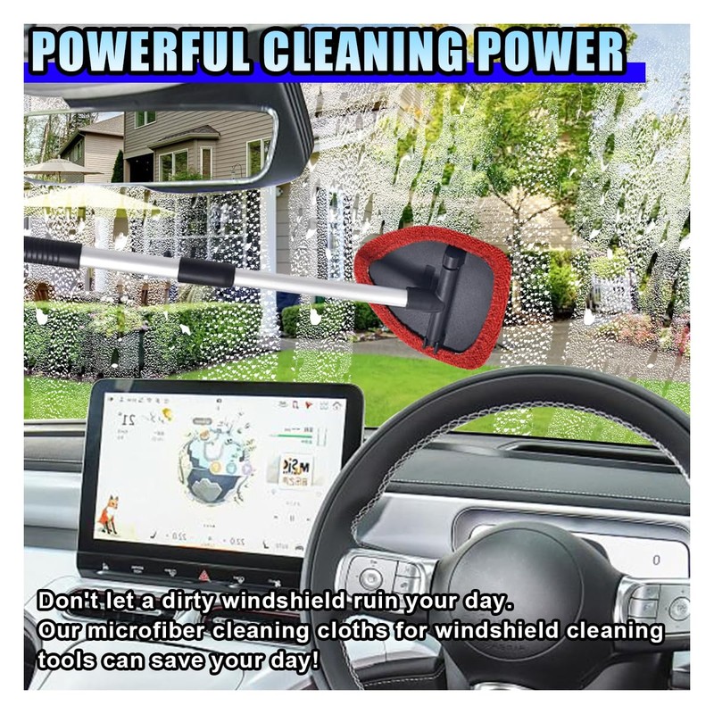 20PCS Microfiber Cloths for Car Windshield Cleaning Tool, Replaced Glass