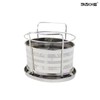 Kitchen Art Oval Tray Stainless Steel Cutlery Holder / 키친아트 타원 쟁반 스텐레스 수저통 수저꽂이