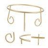 IWOWHERO Gazing Display Stand Elegant Crystal Holder for Garden and