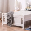 Bonnlo Twin Size Solid Wood Platform Bed Frame, Single Bed