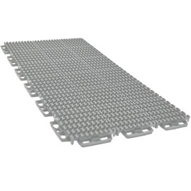 Caliber ProTech XT Garage Flooring and Trailer Deck Traction Tiles, 9” x 18” Interlocking Tiles, Grey, 24-Pack
